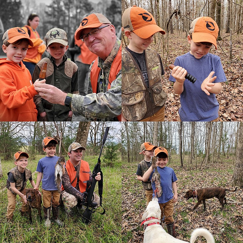 Photo by Larry Case / This collage of images shows outdoors columnist Larry Case and other participants at the recent Squirrel Master Classic in Alabama.