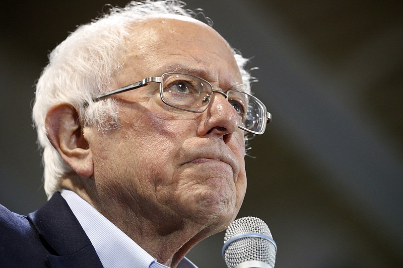 The Associated Press / Democratic presidential candidate Sen. Bernie Sanders, I-Vermont, addresses a campaign rally in late February in Virginia Beach, Virginia.