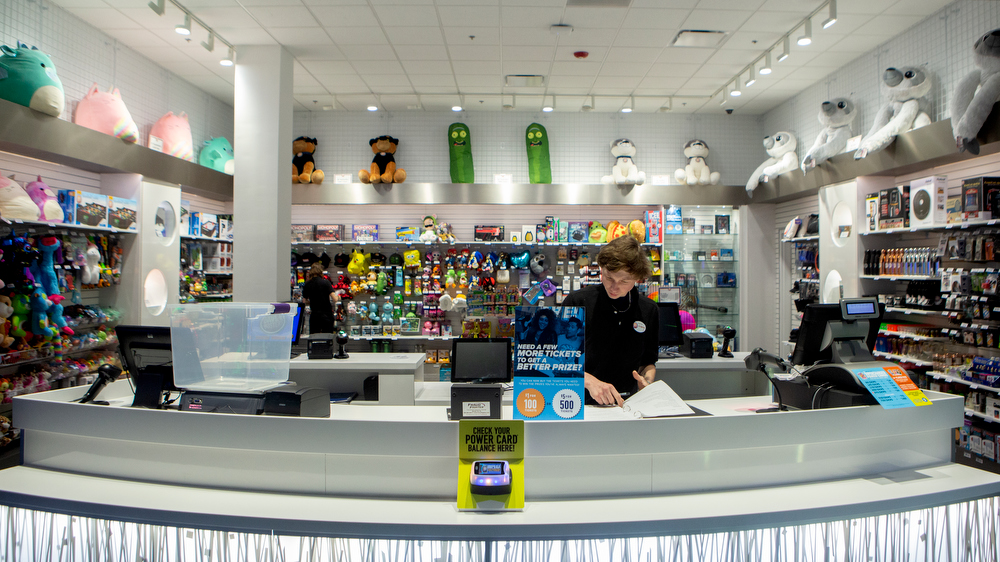 Staff photo by C.B. Schmelter / Austin Bryant gets ready for the grand opening in the