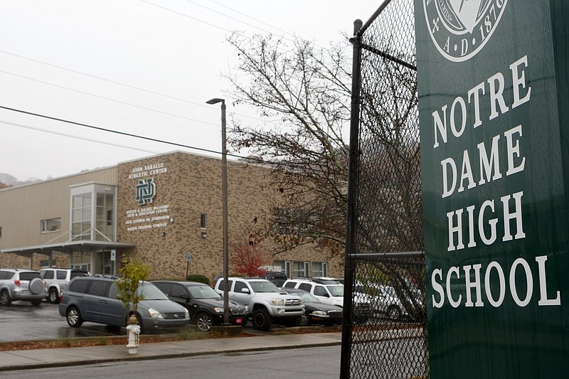 Staff photo by C.B. Schmelter / Notre Dame High School is seen on Friday, Nov. 22, 2019 in Chattanooga, Tenn.
