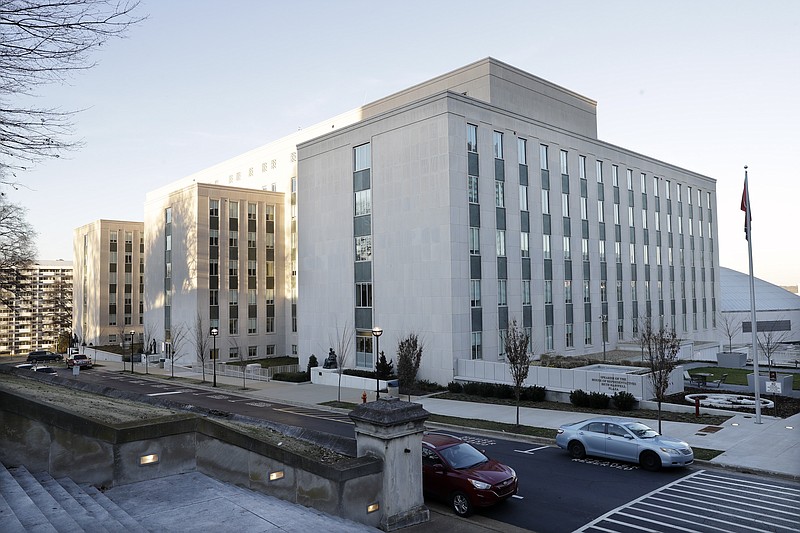 This Jan. 8, 2020, photo shows the Cordell Hull State Office Building in Nashville, Tenn. (AP Photo/Mark Humphrey)


