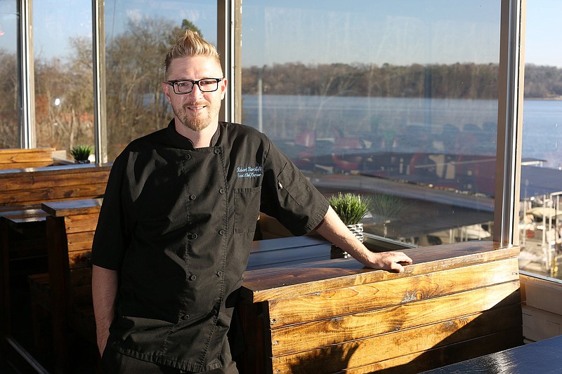 Staff photo by Erin O. Smith / Robert Barclift is executive chef and owner of Lakeshore Grille, located above Lakeshore Marina on the Tennessee River.