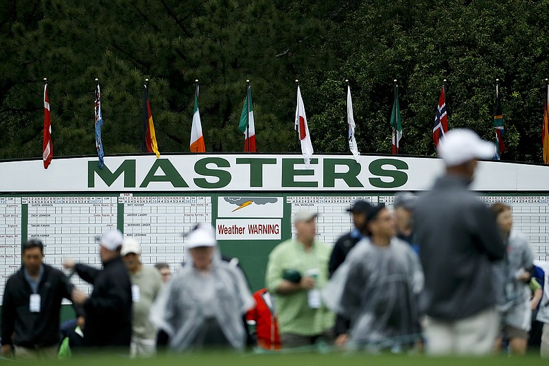 AP photo by Matt Slocum / Fans arrive for a practice round ahead of the Masters on April 9, 2019, at Augusta National Golf Club in Georgia.