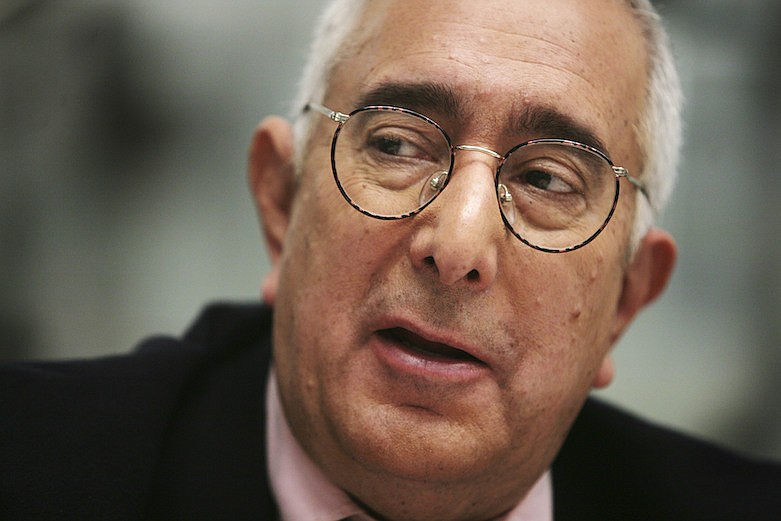 In this Nov. 12, 2007, file photo, Ben Stein is interviewed in New York. Libertarian economist and actor Stein sued Gov. Gavin Newsom, challenging whether California's unprecedented restrictions on social movement can actually be enforced." (AP Photo/Bebeto Matthews, File)