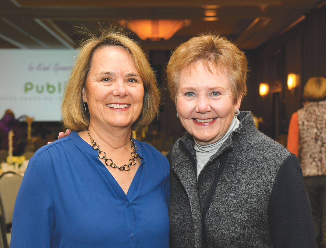 Photography by Mark Gilliland / Margaret Anne Haley and Martha Westbrook attend Habitat for Humanity of Greater Chattanooga's fifth annual Women Build Breakfast.