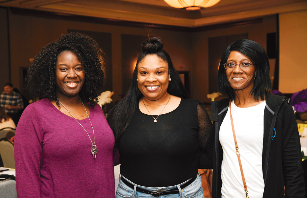 Photography by Mark Gilliland / Camilla Leslie, Kayla Smith and Cynthia Gaines attend Habitat for Humanity of Greater Chattanooga's fifth annual Women Build Breakfast.