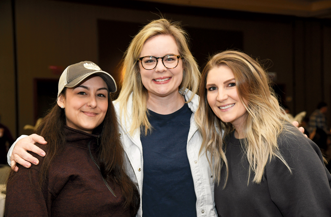 Photography by Mark Gilliland / Monique Taylor, Brittany Paone and Erika Stephens attend Habitat for Humanity of Greater Chattanooga's fifth annual Women Build Breakfast.