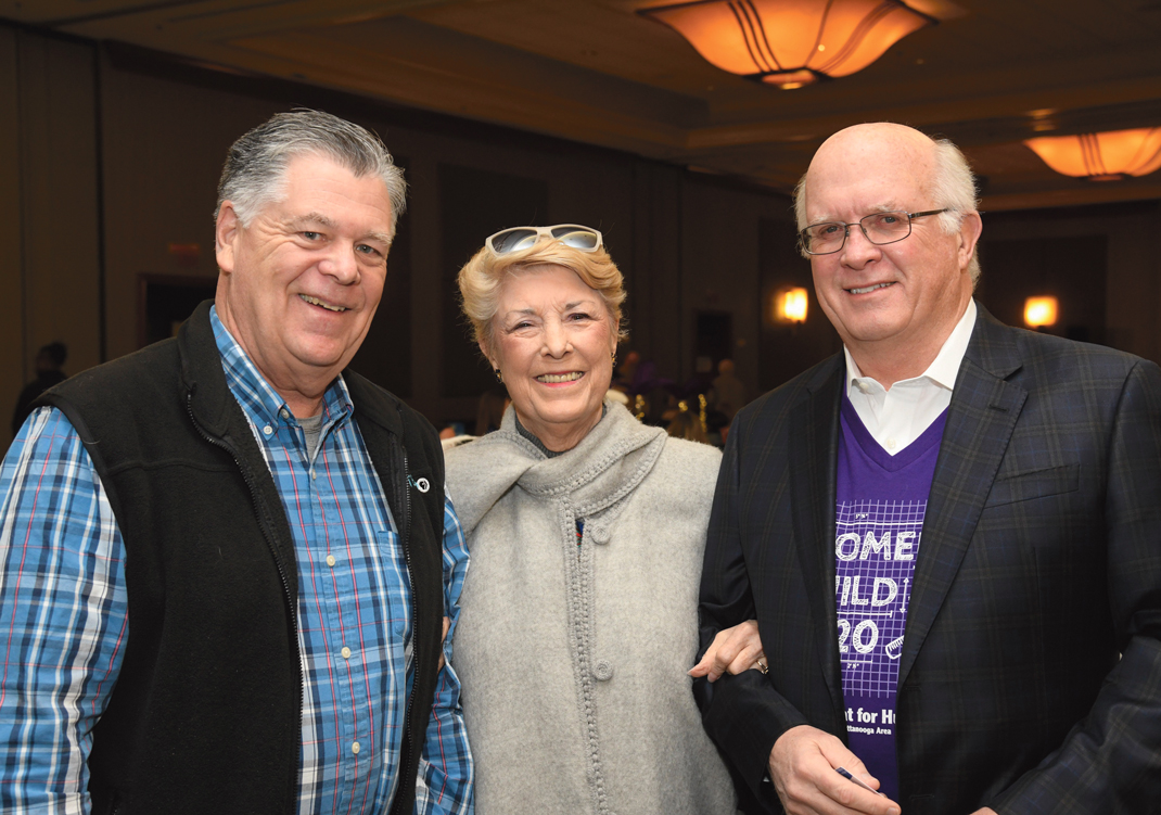 Photography by Mark Gilliland / Bob Culkeen, Jo Coke and David Butler attend Habitat for Humanity of Greater Chattanooga's fifth annual Women Build Breakfast.
