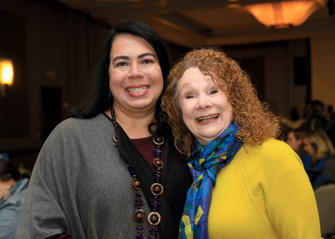 Photography by Mark Gilliland / Dominique Brandt and Martha Mackey attend Habitat for Humanity of Greater Chattanooga's fifth annual Women Build Breakfast.