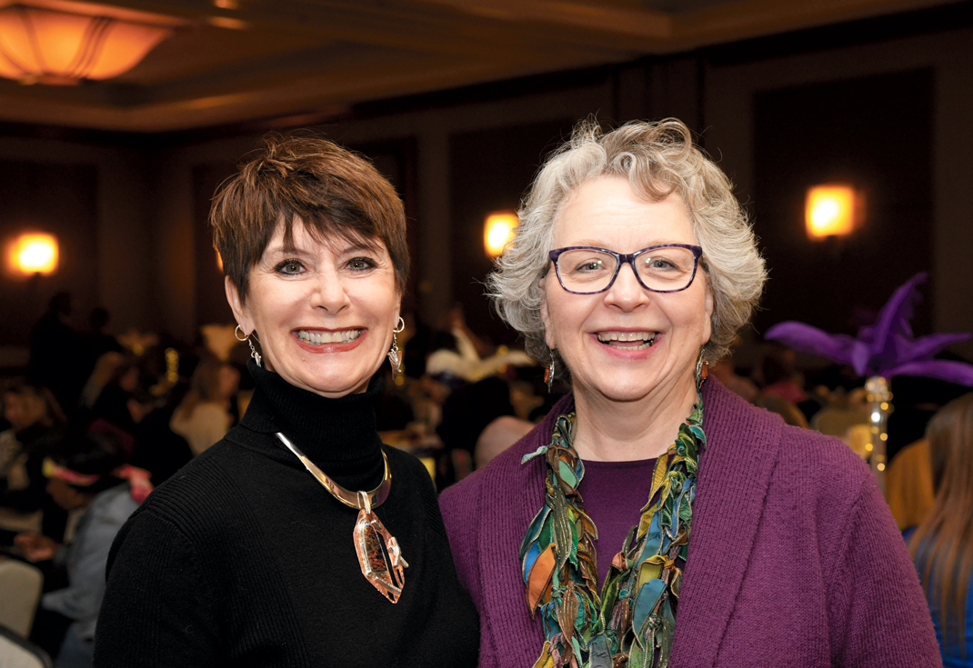 Photography by Mark Gilliland / Barbara Murnan and Gail Rich attend Habitat for Humanity of Greater Chattanooga's fifth annual Women Build Breakfast.