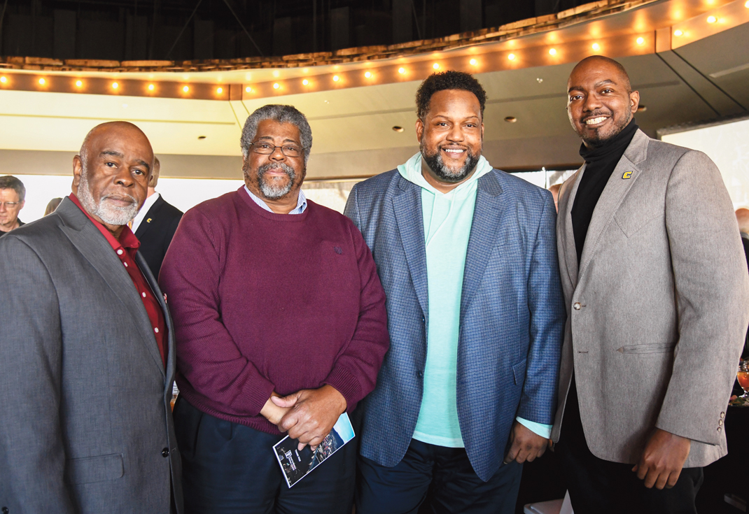Photography by Mark Gilliland / Elijah Cameron, Reginald Ruff, James McKissic and Christopher Stokes attend Chattanooga Design Studio's City Celebration 2020 luncheon.