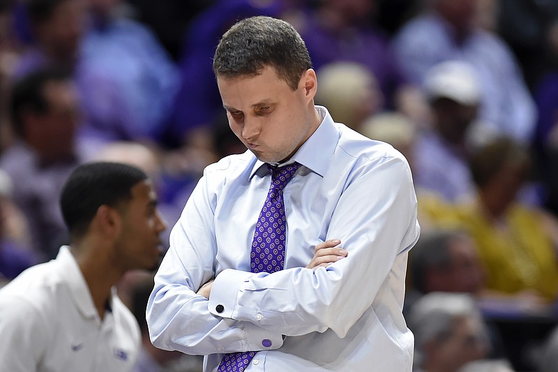 AP file photo by Bill Feig / LSU men's basketball coach Will Wade, who coached at UTC from 2013 to 2015 and spent the next two seasons at VCU before taking over in Baton Rouge, will be featured prominently in the HBO documentary "The Scheme," which airs Tuesday night.