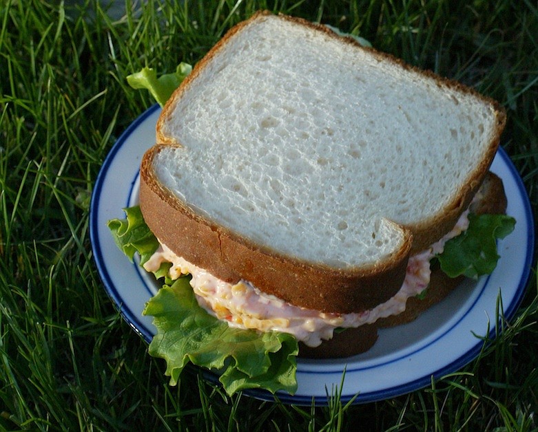 Sandy Zitkus' pimento cheese sandwich / Staff file photo