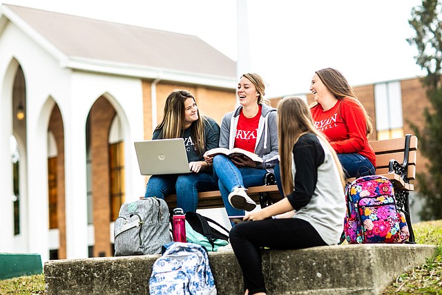 Contributed photo / Bryan College students on the campus in Dayton, Tennessee.