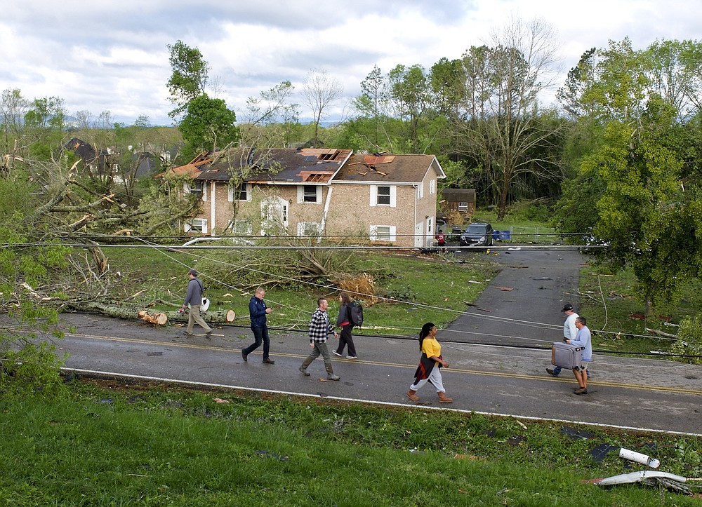 Severe storm damage in Chattanooga area from April 1213, 2020