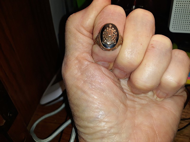 Sharon Faircloth of Macon, Georgia, found a GPS class ring in the 1970s. It recently found its way home to Dr. Mary Lawrence, a North Carolina physician who grew up on Lookout Mountain. / Photo contributed by Sharon Faircloth.