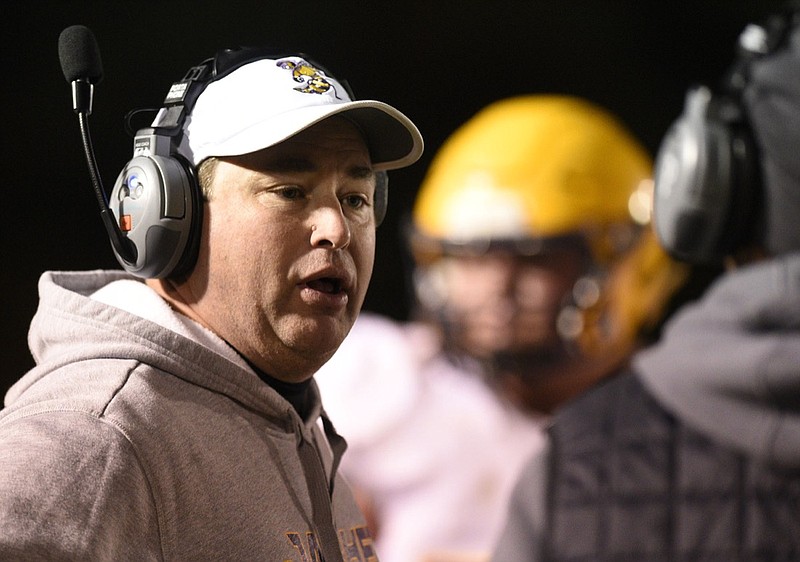 Staff file photo by Robin Rudd / Former Trousdale County and Chatooga head coach Brad Waggoner will be South Pittsburg's new defensive coordinator.