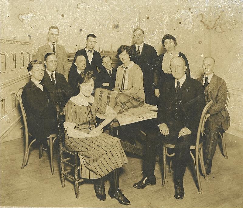 This cast photo from the first production at the Chattanooga Little Theatre, precursor to today's Chattanooga Theatre Centre, can be seen framed in the CTC lobby. The 96th anniversary of that first show, "Dear Me," is coming up April 28-29.