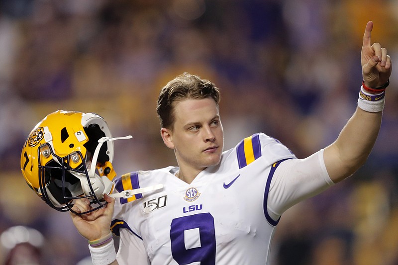AP photo by Gerald Herbert / After winning last year's Heisman Trophy in a runaway vote and leading LSU to a 15-0 record and the national championship, Tigers quarterback Joe Burrow was the No. 1 selection in Thursday night's NFL draft, going to the Cincinnati Bengals.