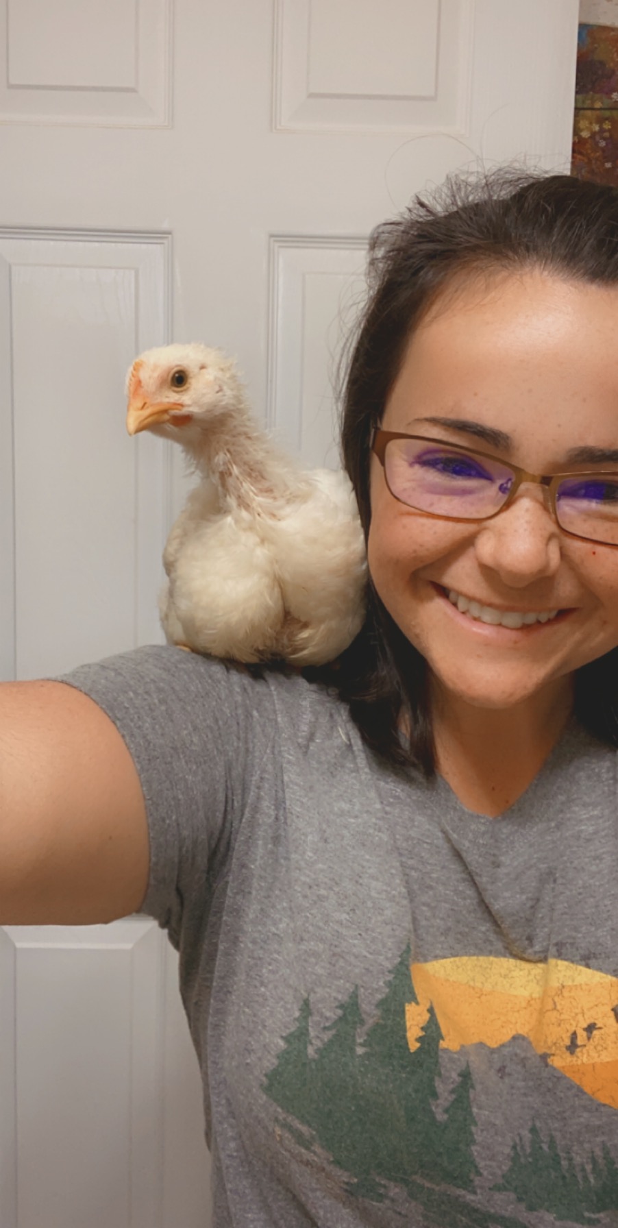 Photo from Allie Howard / Allie Howard with Chick Chick.