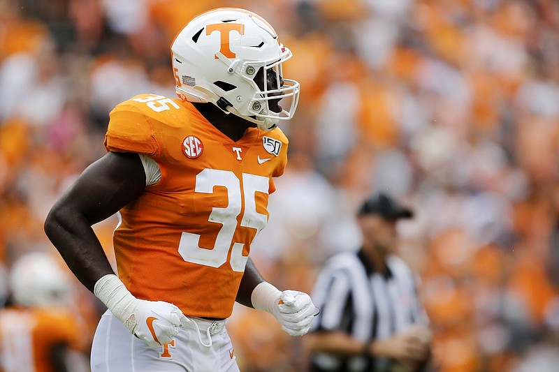 Staff file photo by C.B. Schmelter / Tennessee linebacker Daniel Bituli led the Volunteers in tackles the past three years as he wrapped up his college football career.