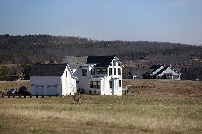 Houses sit atop Jasper Mountain in Jasper Highlands Thursday, January 10, 2019 in Marion County, Tennessee. Jasper Highlands is a private community in Southeast Tennessee located on the top of Jasper Mountain, overlooking the Cumberland Plateau, Tennessee River and Nickajack Lake.