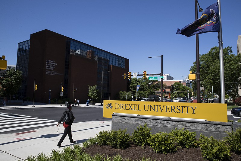 FILE - In this May 15, 2019, file photo Drexel University in Philadelphia. Students at more than 25 universities are filing lawsuits demanding tuition refunds from their schools after finding that the online classes they are being offered do not match up to the classroom experience. Grainger Rickenbaker, a freshman who filed a class action lawsuit against Drexel University in Philadelphia, said the online classes he's been taking are poor substitutes for classroom learning. (AP Photo/Matt Rourke, File)


