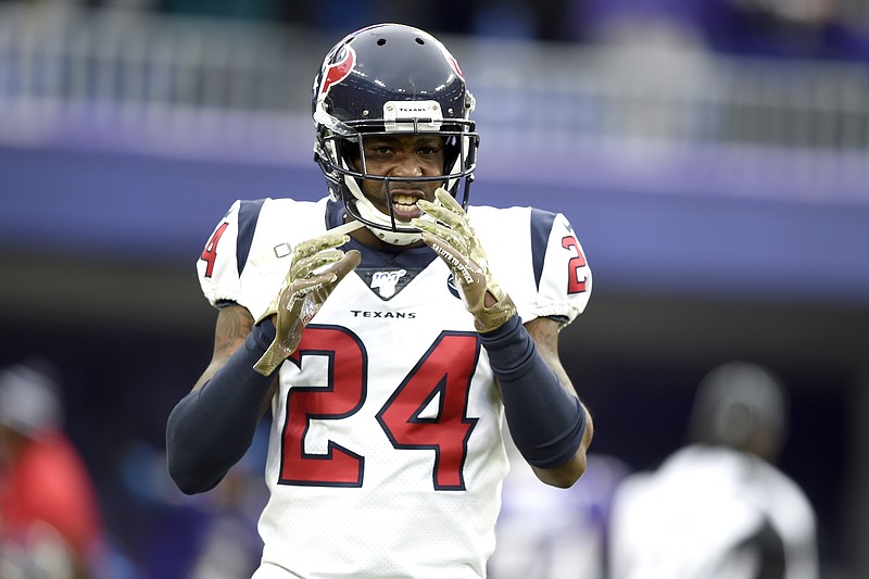 AP photo by Gail Burton / Veteran NFL cornerback Johnathan Joseph, who spent the past nine seasons with the Houston Texans, has agreed to a one-year contract with AFC South rival Tennessee.