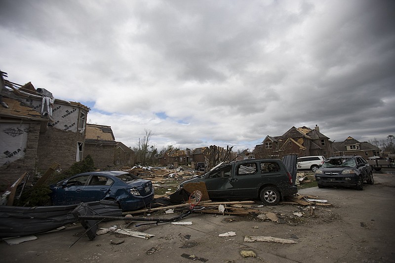 Staff photo by Troy Stolt / Camelot Lane in East Brainerd was among the areas damaged by the Easter Sunday tornadoes on April 12, 2020.