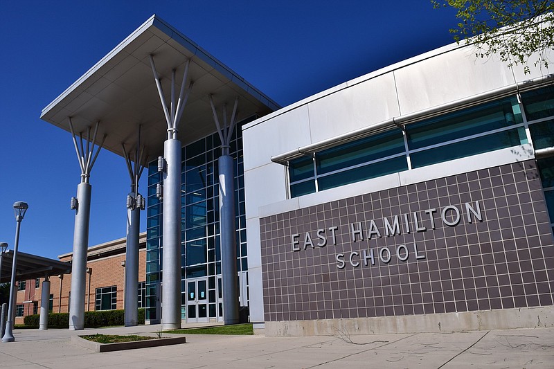 Staff Photo by Robin Rudd / East Hamilton High School was photographed on April 3, 2020.