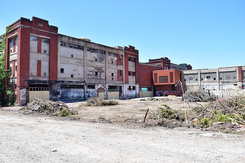 Staff Photo by Robin Rudd / The former Standard-Coosa-Thatcher plant is located along South Watkins Street between East 18th and 19th Streets. Part of the former mill and the area around will be transformed into a new neighborhood.