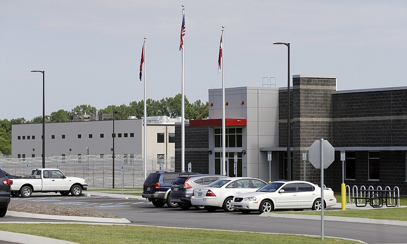 FILE - Trousdale Turner Correctional Center is shown in a Tuesday, May 24, 2016 file photo, in Hartsville, Tenn. Trousdale County has the highest per capita coronavirus infection rate in the U.S. and Bledsoe County has the fifth. That's according to an Associated Press analysis. In both counties, the high infection rates are attributable to their local prisons. Trousdale County has 1,363 cases of the virus. Nearly all of those are from the Trousdale Turner Correctional Center. (AP Photo/Mark Humphrey, File)


