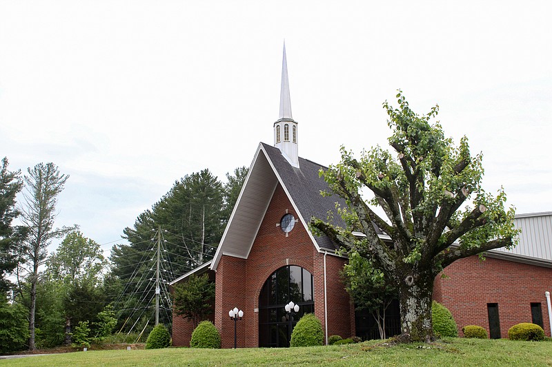 Staff photo by Wyatt Massey / Catoosa Baptist Tabernacle on May 13. The church has become a growing hotspot of COVID-19 cases with three cases linked to the church as of May 13, 2020.