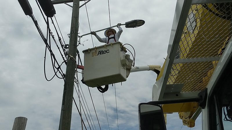 Contributed by Walker County Government / EPB installs new street lights in Walker County.