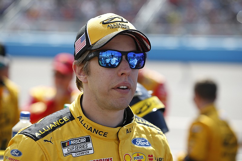 AP photo by Ralph Freso / Team Penske driver Brad Keselowski will start in pole position for Sunday's NASCAR Cup Series race at Darlington Raceway in South Carolina.