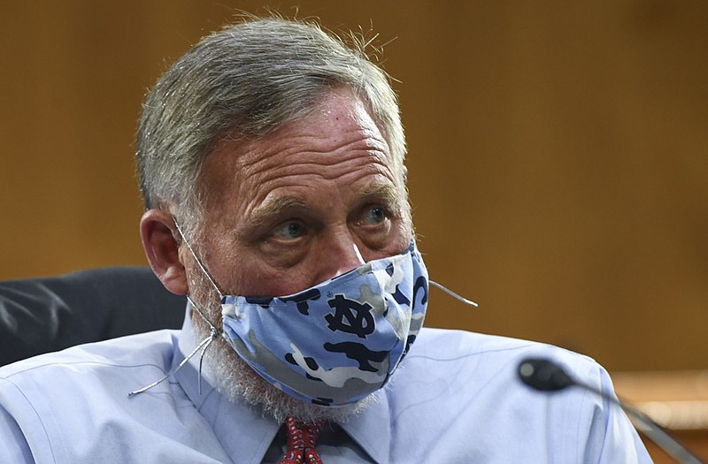 Sen. Richard Burr, R-N.C., listens to testimony before the Senate Committee for Health, Education, Labor, and Pensions hearing, Tuesday, May 12, 2020 on Capitol Hill in Washington. (Toni L. Sandys/The Washington Post via AP, Pool)


