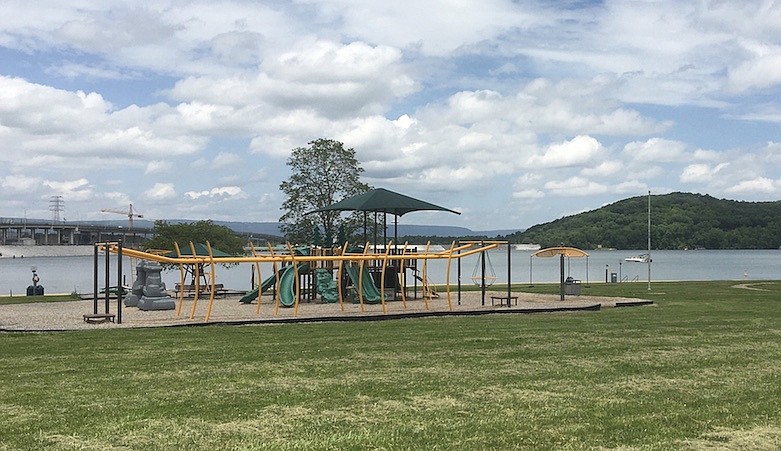 Photo by Dave Flessner / TVA's recreation area at the Chickamauga Dam is reopening. Although swimming and picnic tables will be available for public use, the playground and restrooms will not be open to limit chances of spreading the coronavirus.