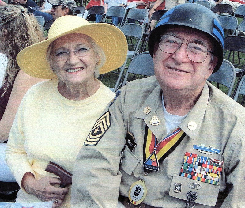 Photo from Lynn Howard / Emily and Eugene Howard at a remembrance ceremony at Chattanooga National Cemetery in 2008.