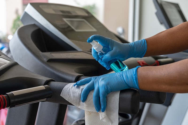 Gym coronavirus tile / photo courtesy of Getty Images