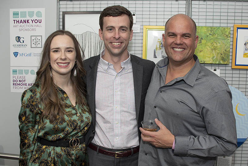 Erica & Evan Sharber and Rob Majors/ Photo by Michael Hampton