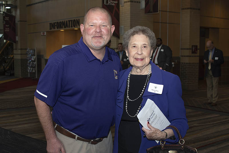 Central High Coach Curt Jones and Naomi Hay / Photo by Michael Hampton