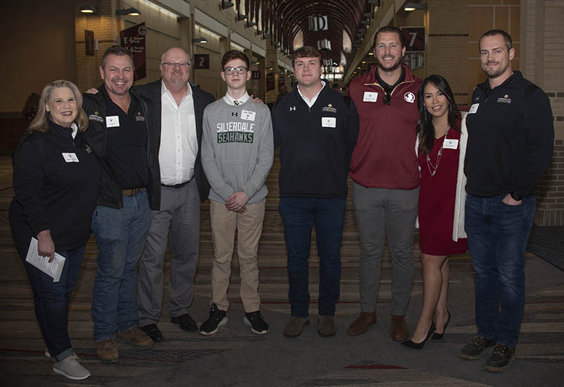 Cameille Vlietstra, Jon Neely, Karl and Gabe Daniel, JP Evans, Stephen Counts and Lizz & Sean Compton / Photo by Michael Hampton