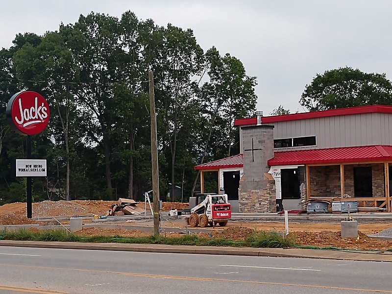 Staff photo by Mike Pare / A new Jack's fast-food restaurant is to open next month in Hixson near Hixson Pike and Cassandra Smith Road.