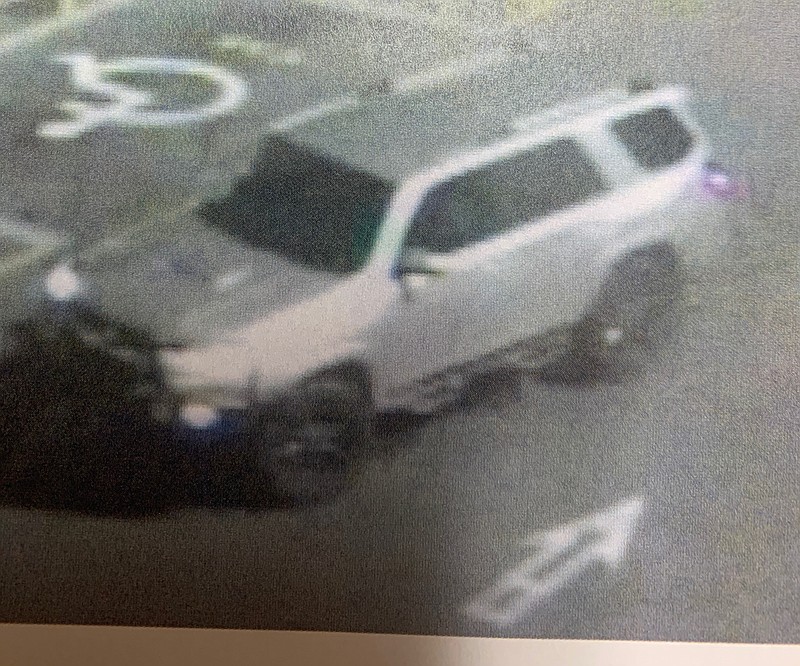 A silver, older model Toyota 4Runner with several distinct accessories including an aftermarket side running boards, front brush guard and blacked-out wheels was seen near Murphy Oil at the LaFayette Walmart around 9:48 p.m. on the night of a fatal hit-and-run in Walker County, Georgia, on May 16, 2020. / Photo provided by Georgia State Patrol