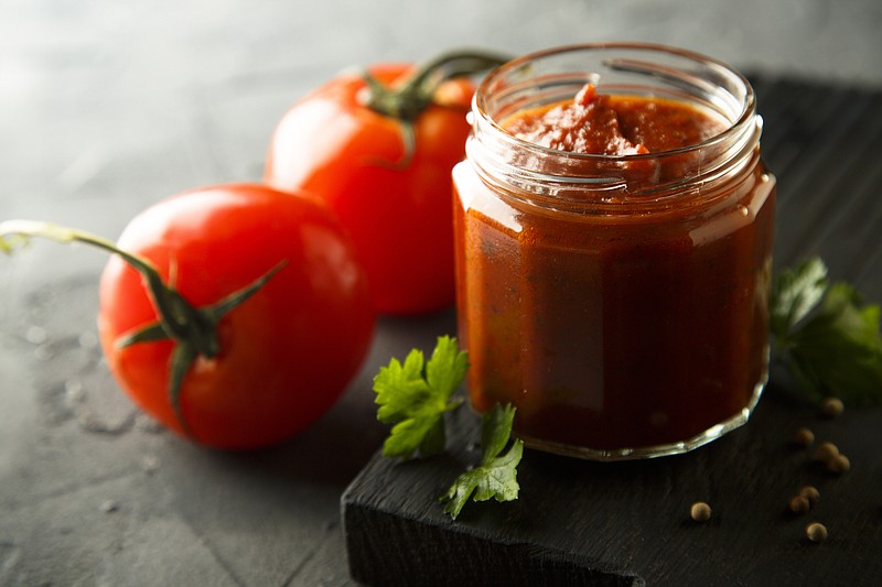 Homemade tomato sauce tomato tile food tile sauce tile / Getty Images
