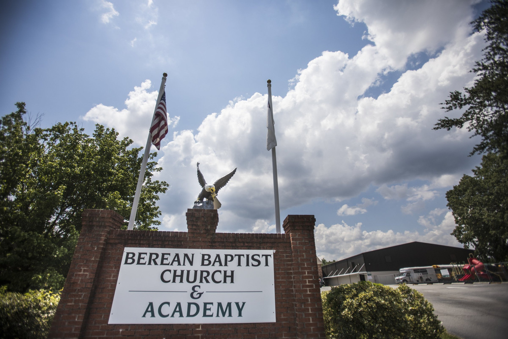 Staff photo by Troy Stolt / Berean Baptist Academy is seen on Wednesday, June 3, 2020 in Hixson, Tenn.