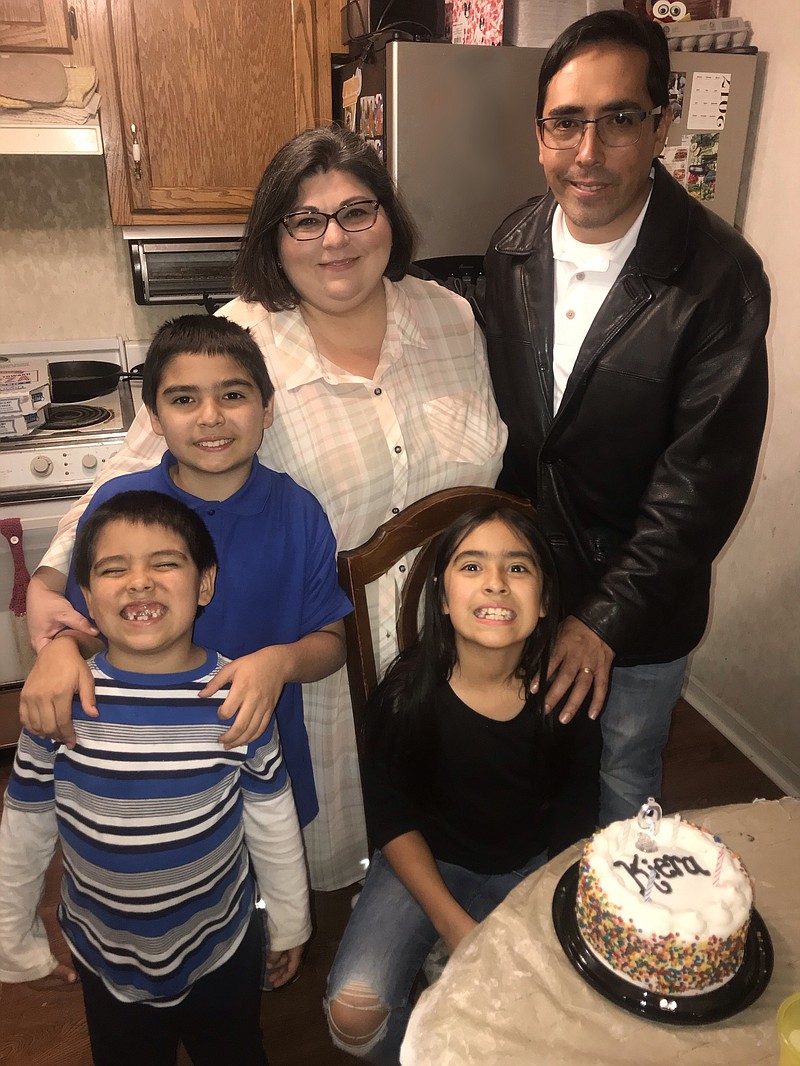 Contributed family photo / Members of the Sandy family have had to shelve their Disney World vacation this year. Shown are parents, Jorrie, left, and Jose Sandy along with their children, Ian, 11, Kiera, 9, and Jaxon, 6.