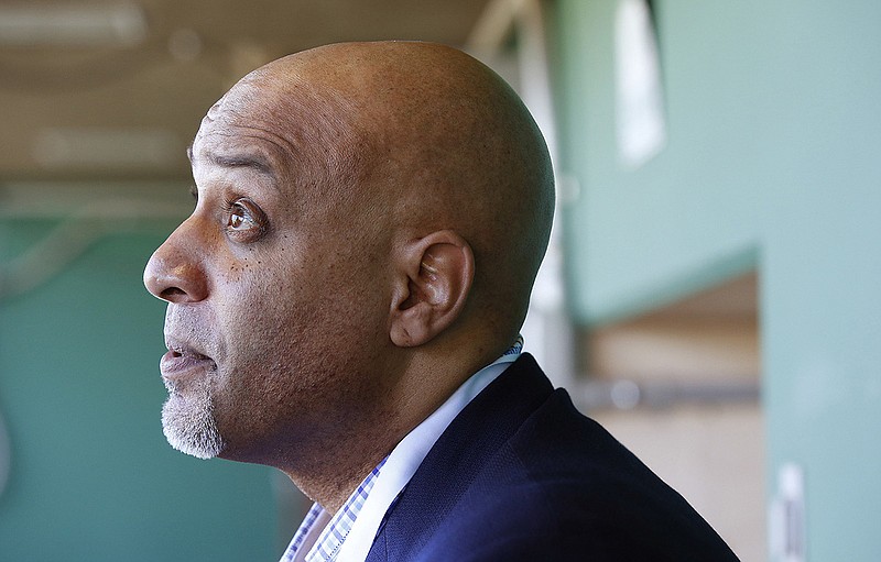 AP file photo by Ross D. Franklin / Tony Clark, the head of Major League Baseball's players union, said MLB's effort to frame his recent discussion with commissioner Rob Manfred as establishing a framework for the 2020 season was wrong, and that it was merely another proposal for consideration.