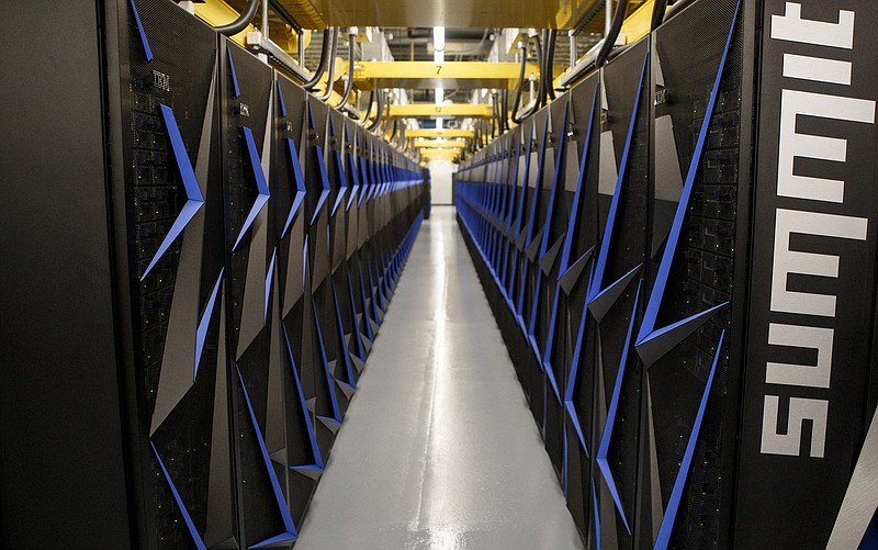 Staff photo by C.B. Schmelter / The Summit supercomputer at the Oak Ridge National Laboratory has been displaced as the world's fastest computer by the Fugaku supercomputer in Japan.