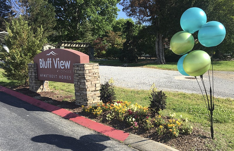 Staff photo by Dave Flessner / Bluff View apartments in Hixson